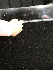 A Grade Polished Black Galaxy Slabs