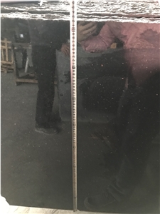 A Grade Polished Black Galaxy Slabs