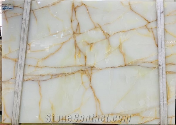 A Grade White Onyx Slabs Versailles Tiles