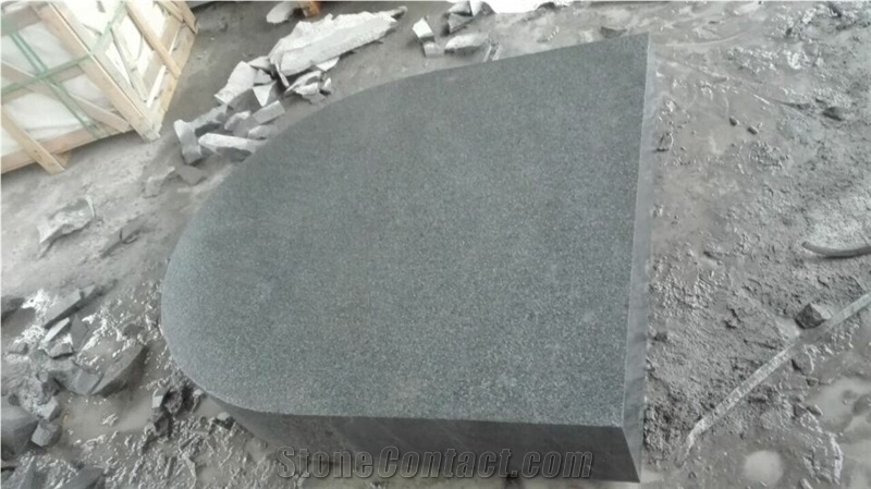 Arc Edge Semi-Circle Stone G654 Block Steps Spiral Staircase