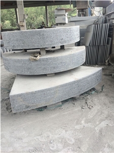 Arc Edge Semi-Circle Stone G654 Block Steps Spiral Staircase