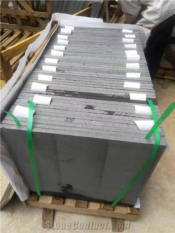 Black Basalt Anti Line Cat Paw Floor Tiles