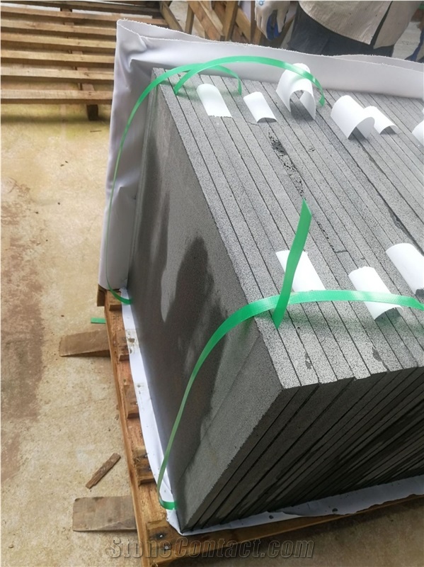 Black Basalt Anti Line Cat Paw Floor Tiles