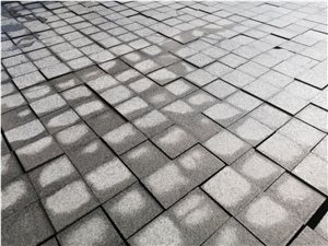 Black Flamed Cubic Landscaping Walkway Cube Stone