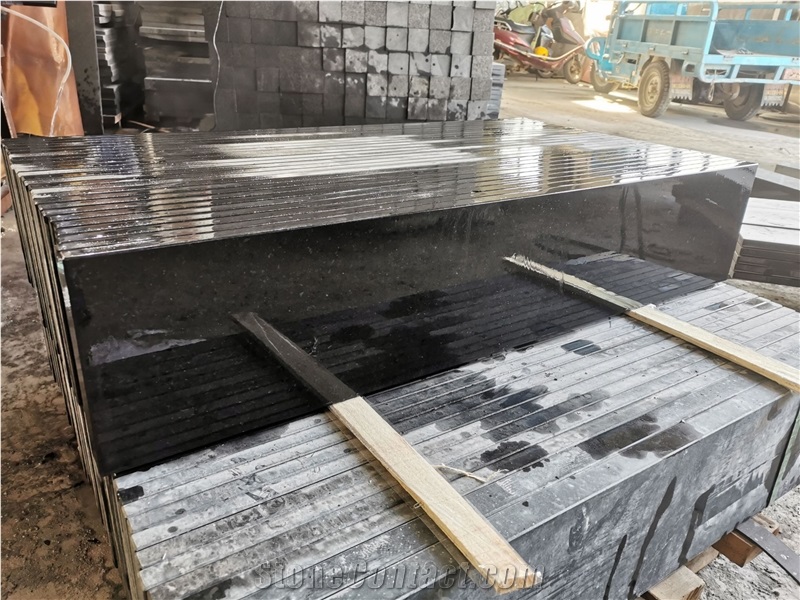 Black G684 Honed Stair Stone Steps