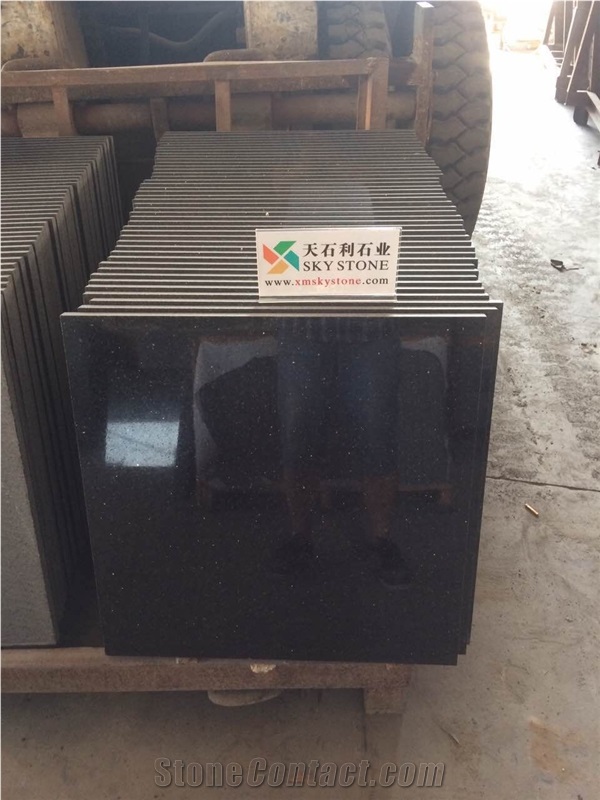 Black Galaxy Granite Wall Tiles