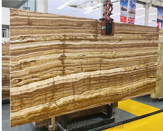 Brown Fantasy Traonyx Slabs Tiles