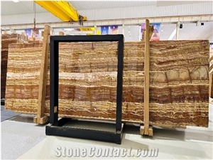 Brown Fantasy Traonyx Slabs Tiles