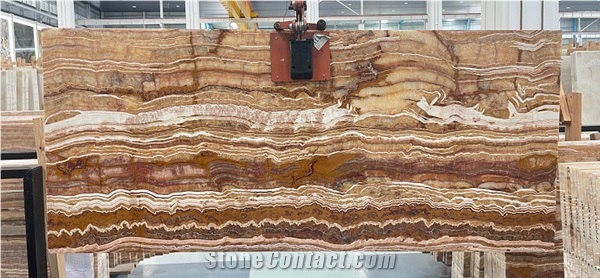 Brown Fantasy Traonyx Slabs Tiles