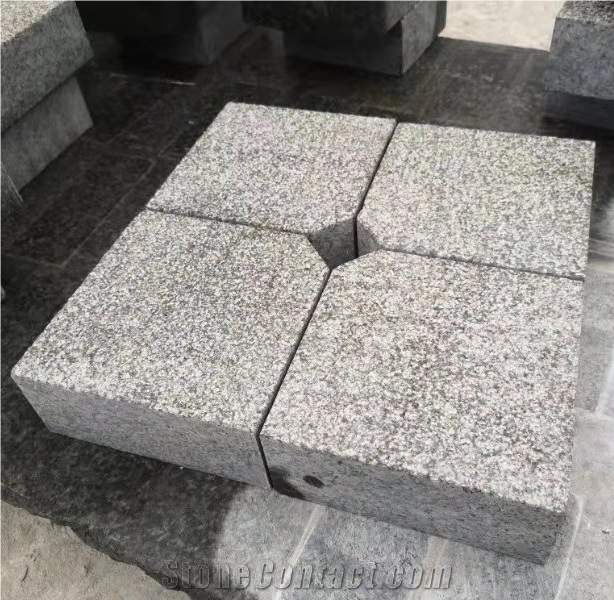 Chengde Green Bush Hammered Cobbestone Paving Set