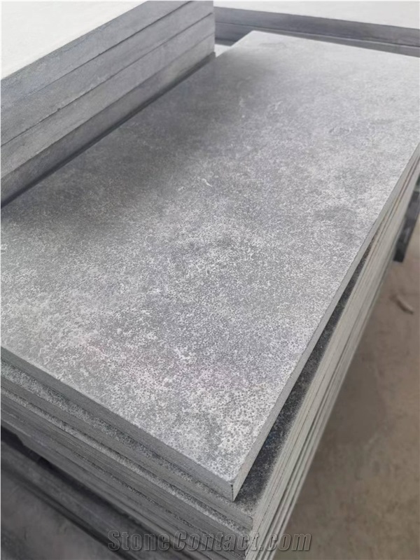 China Blue Limestone Graden Steps Natural Sides Block Steps