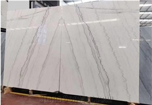 China Cheapest Guangxi White Marble Pattern Slabs