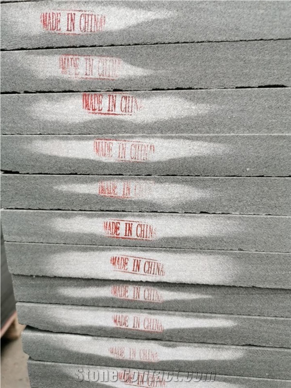 Cyan Grey Sandstone Textured Wall Tiles