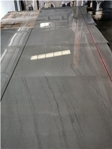 Cyan Grey Sandstone Textured Wall Tiles