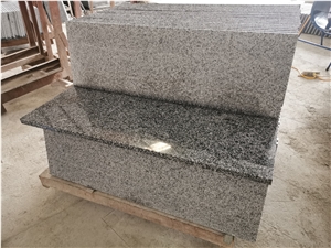 Dark Grey Granite Jiangxi G654 Big Flower Polished Steps