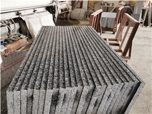 Dark Grey Granite Jiangxi G654 Big Flower Polished Steps