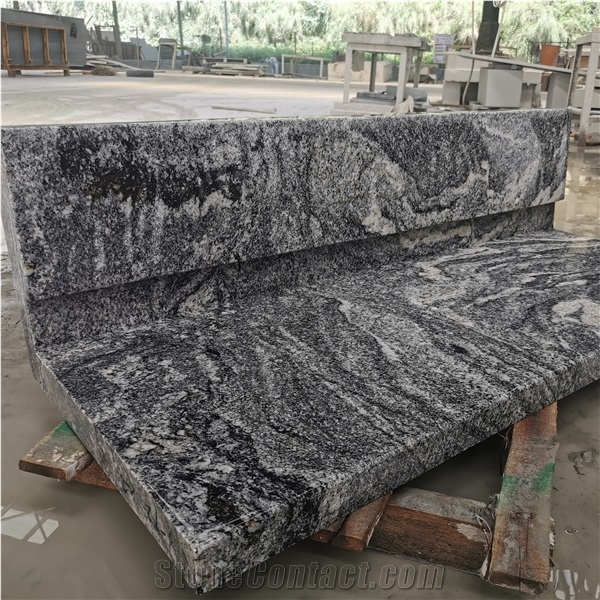 Fantasy Grey Landscape Stone Bench Urban Seating