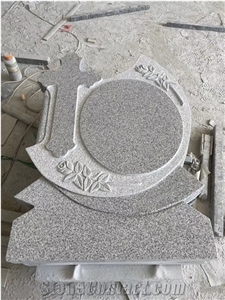 G603 Headstone With Cross Simple Style Tombstone