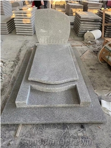 G603 Headstone With Cross Simple Style Tombstone
