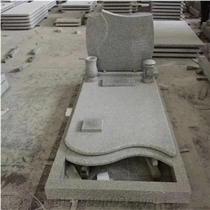 G603 Headstone With Cross Simple Style Tombstone