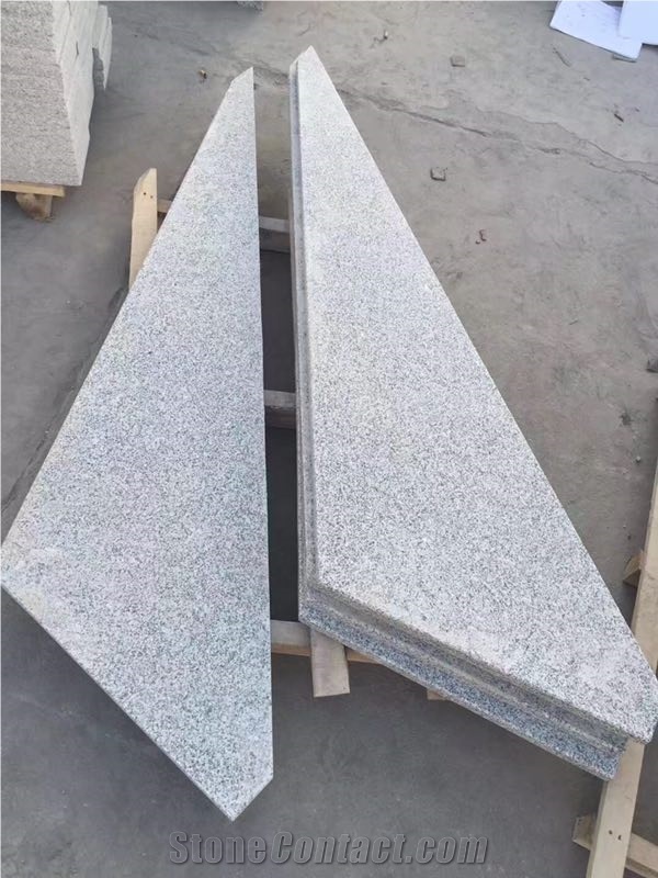 G603 White Granite Interior Spiral Staircase Steps