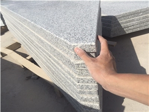 G603 White Granite Interior Spiral Staircase Steps