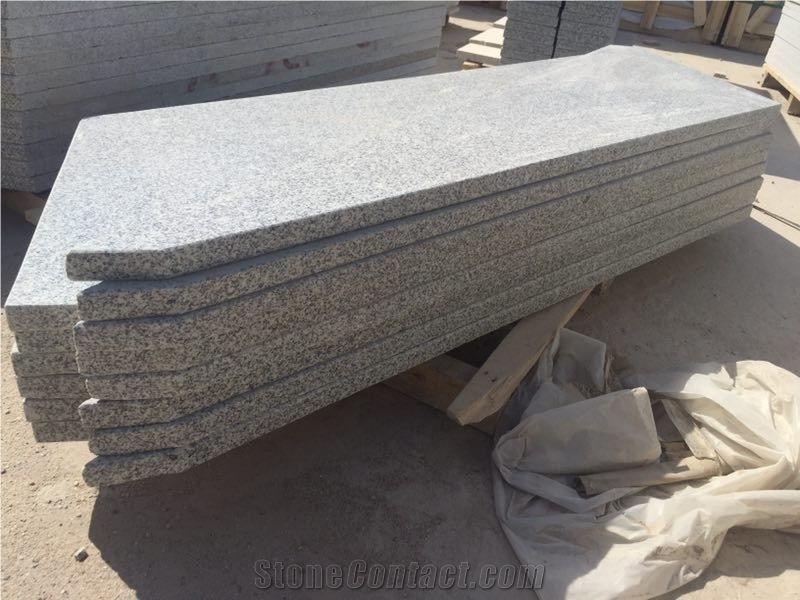 G603 White Granite Interior Spiral Staircase Steps