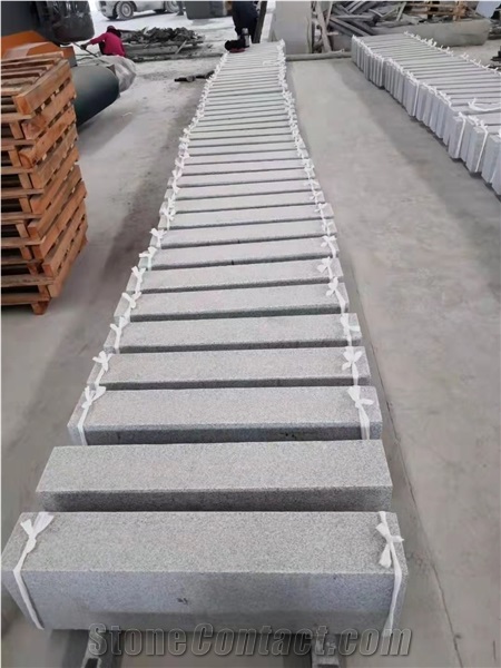 G603 White Granite Walkway Siding Curbstone