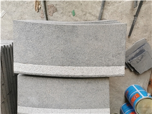 G654 Sesame Grey With G655 Insert Radial Stone Steps