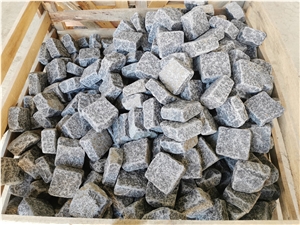 G684 Black Basalt Cobbels 6 Sides Natural Split And Tumbled