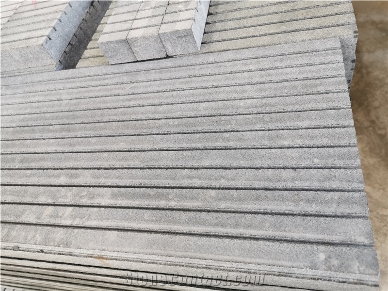 G684 Black Pearl Antislip Groove Paver For Drive Way
