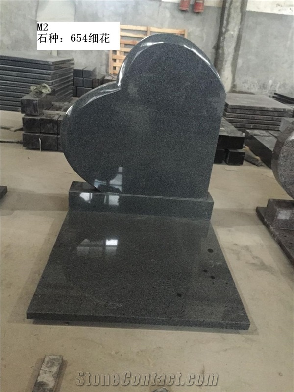 Granite Heart Tombstone, Heart Headstone