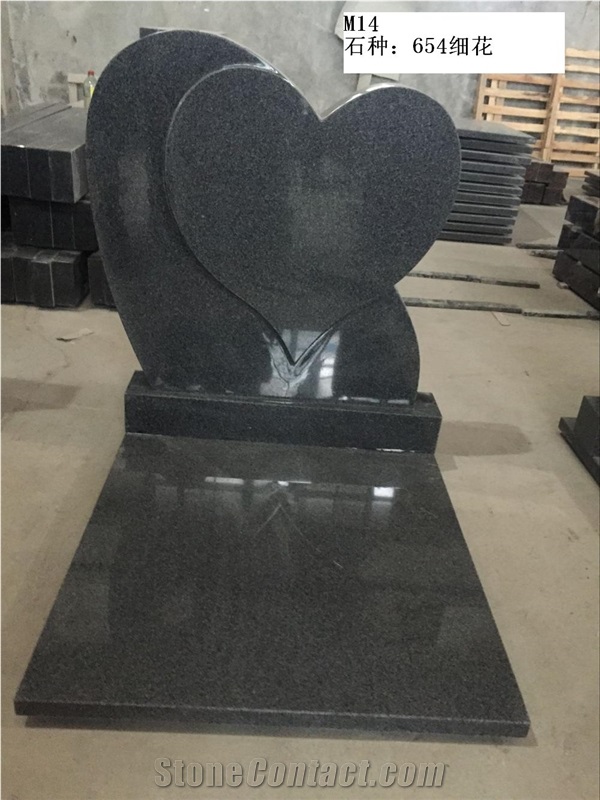 Granite Heart Tombstone, Heart Headstone