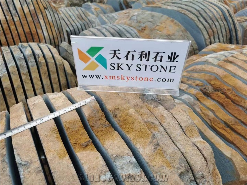 Hainan Black Basalt Boulder Garden Stepping Pavement
