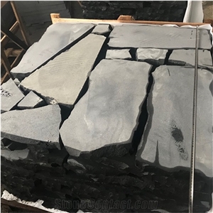 Hainan Black Basalt Factory Supply Stepping Stone Flagstone