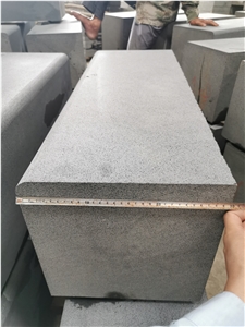 Hainan Black Basalt Kerbstone  Road Kerbs With Half Bullnose