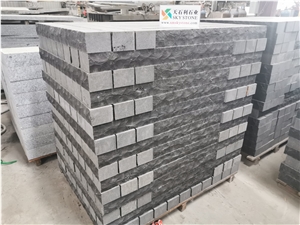 Hainan Black Basalt Split Face Mushroom Stone Exterior Wall
