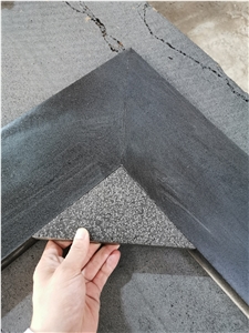 Hainan Black Basalt Tree Wall Copping- Tree Surround Wall Parapets Edge 45 Degree Cut