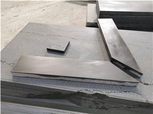 Hainan Black Basalt Tree Wall Copping- Tree Surround Wall Parapets Edge 45 Degree Cut