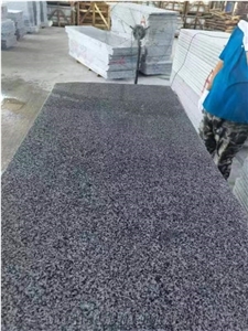 HN G654 New Sesam Grey Granite Big Flower G654 Polished Slab