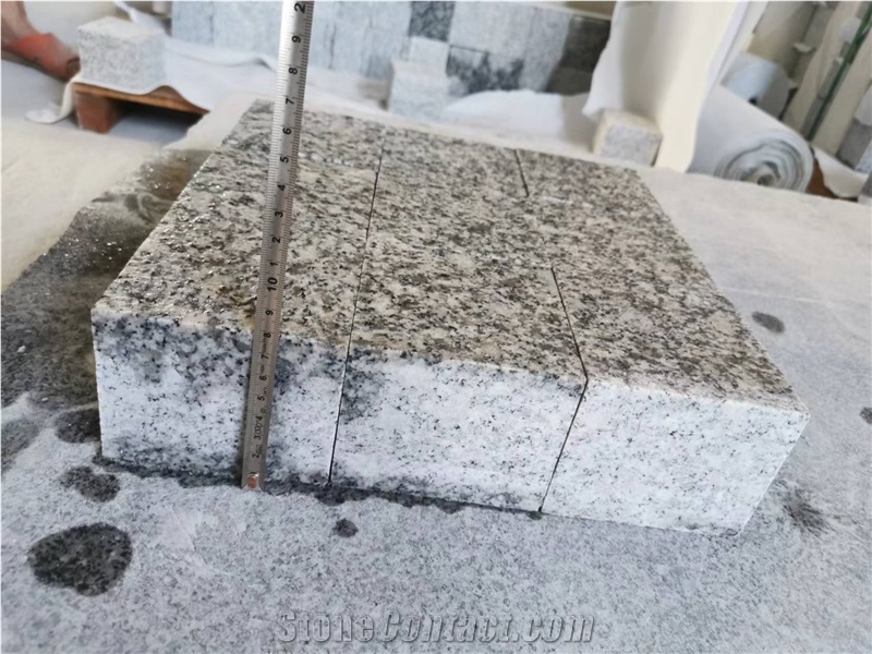 Huian G603 Sesame White Cobbles Pavement Pathway Paving