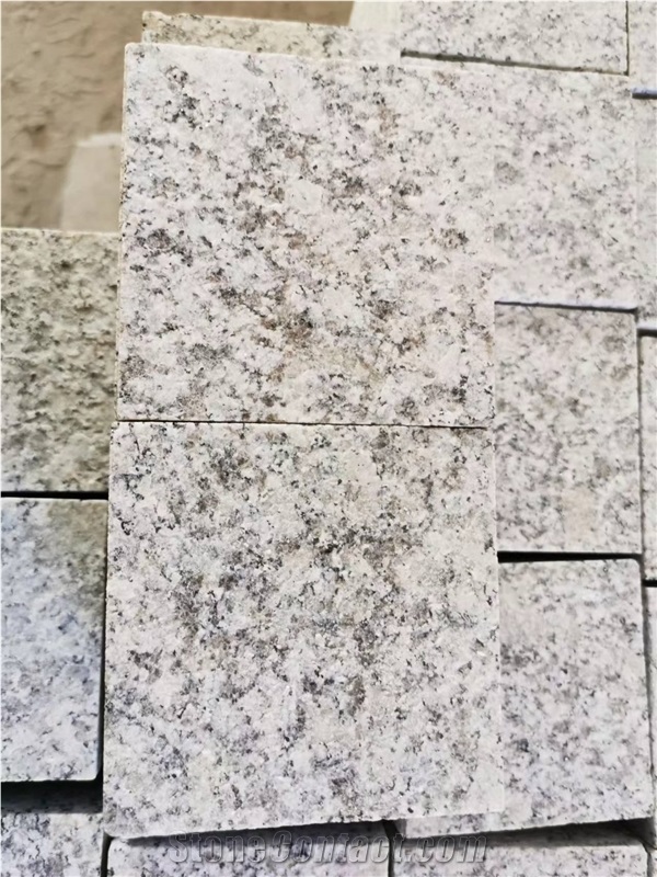 Huian G603 Sesame White Cobbles Pavement Pathway Paving
