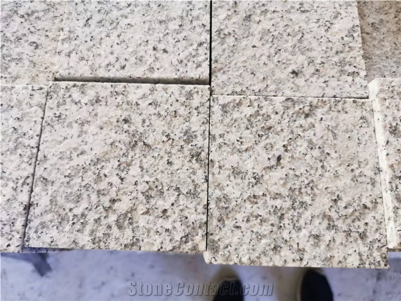 Huian G603 Sesame White Cobbles Pavement Pathway Paving