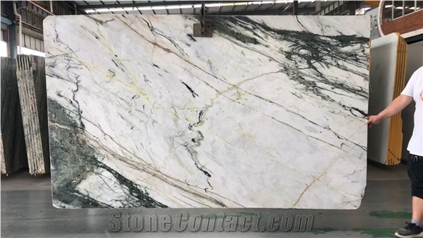 Ice Calacatta Moonlight Marble Slabs Floor Tiles