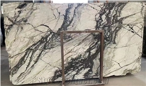 Ice Calacatta Moonlight Marble Slabs Floor Tiles