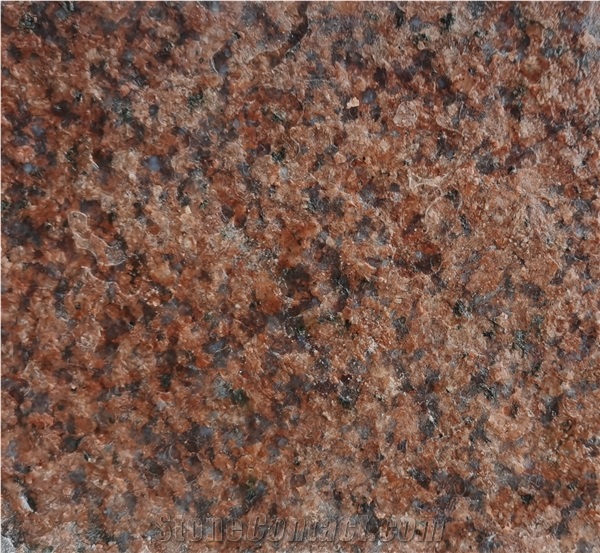 Indian Red Granite Tiles Ruby Red Flamed Cut To Size