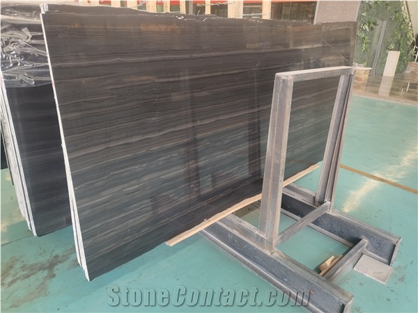 Natural Black Bamboo Marble Slab Wholesalers