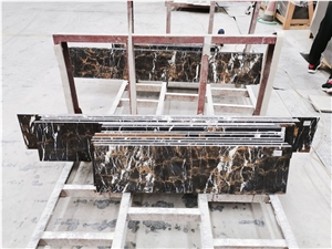Nero Portoro Marble Stair Cheap Threshold