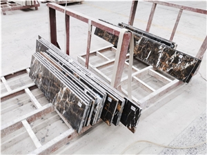 Nero Portoro Marble Stair Cheap Threshold