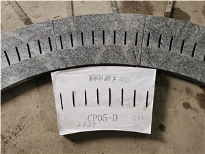 Nero Santiago Grey Pool Coping With Drilled Drainage Holes